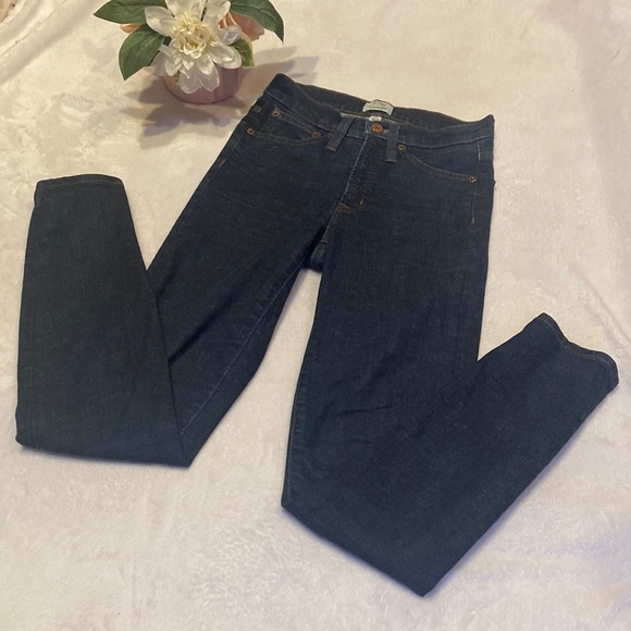 J. Crew Denim - J.Crew 9” High Rise Size 24 Toothpick Blue Jeans
